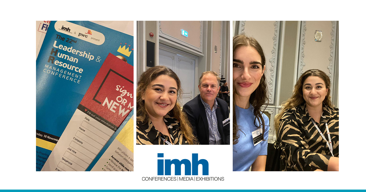 Steve Slocombe, Nikoletta Constantinou, and Ioulia Ananikidou attend the 22nd Leadership and Human Resource Management Conference